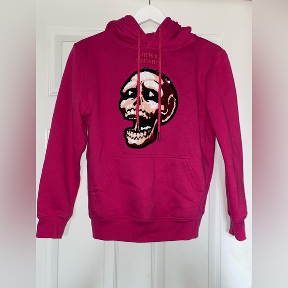 Sequin Skull Internet Sensation Hoodie - Picture 2 of 4